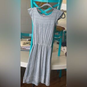 Caution to the Wind women’s blue and white striped sundress size small